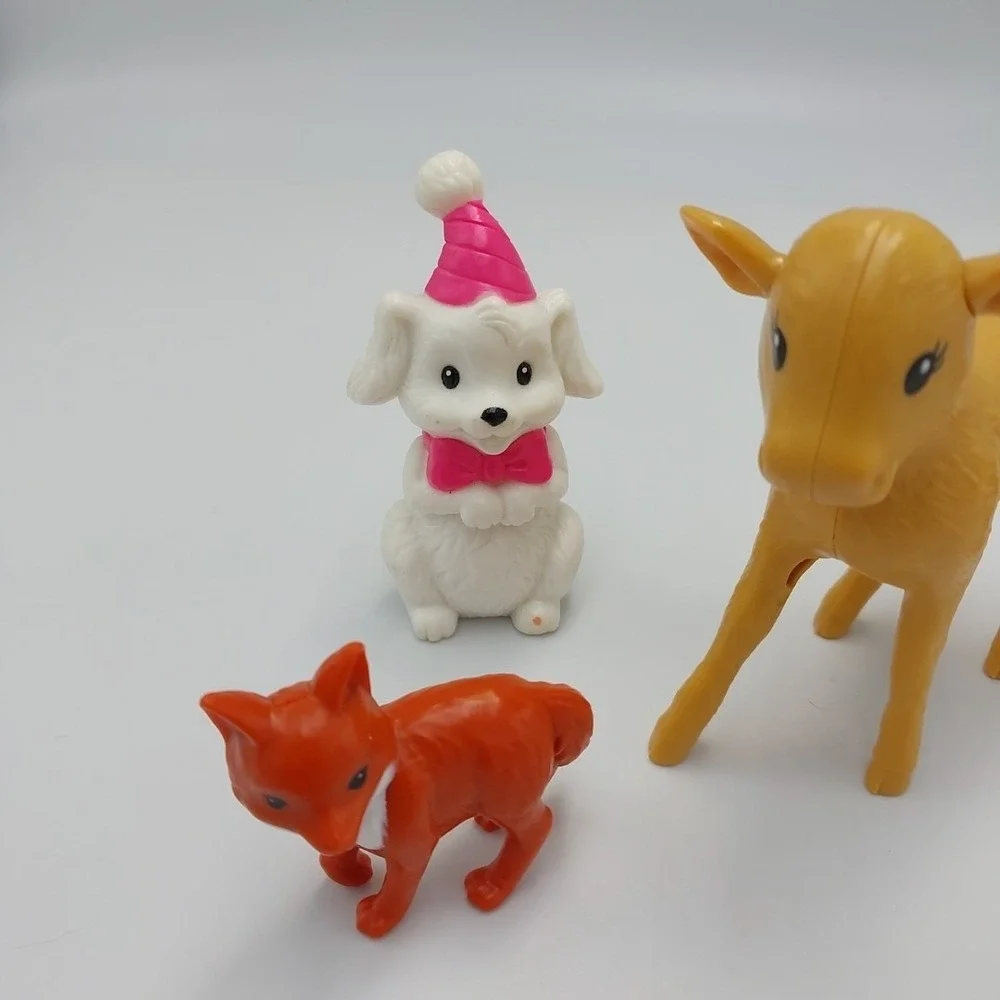 Barbie‎ Pet Lot Of 4 Animals Dogs Fox Cow